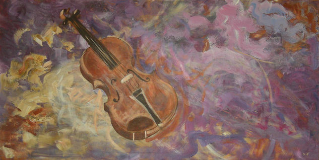 instrumentos musicales, violín Acrylic Canvas Others