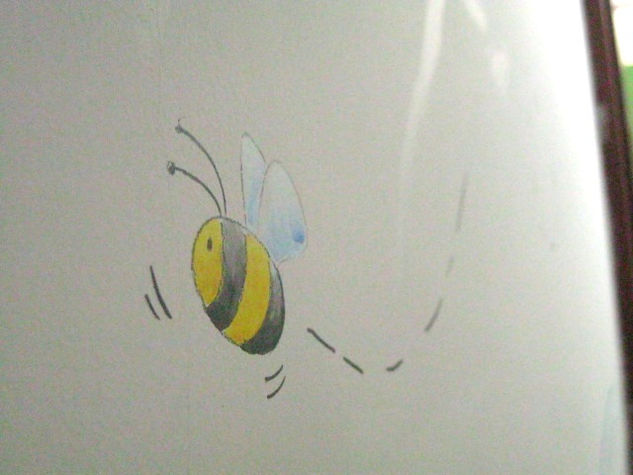 mural infantil -abeja detalle Acrílico Otros Otros