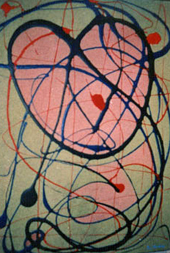 abstracto-automatismo2 Media Mixta Lienzo Otros