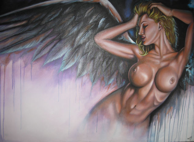 tentación celestial Oil Canvas Nude Paintings