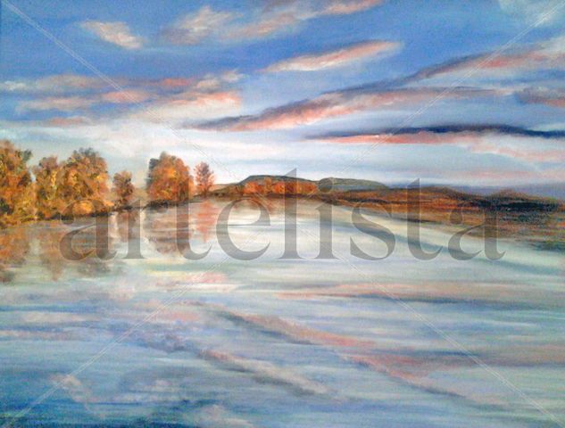 PAISAJE DE SUECIA Acrylic Canvas Landscaping