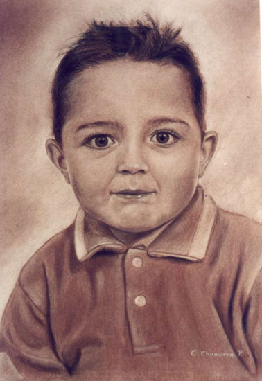 NIÑO (retrato por encargo) Sanguina