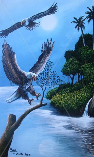 LA GRAN APOSTASIA DE LA ACTUAL AGUILA AMERICANA Oil Canvas Landscaping