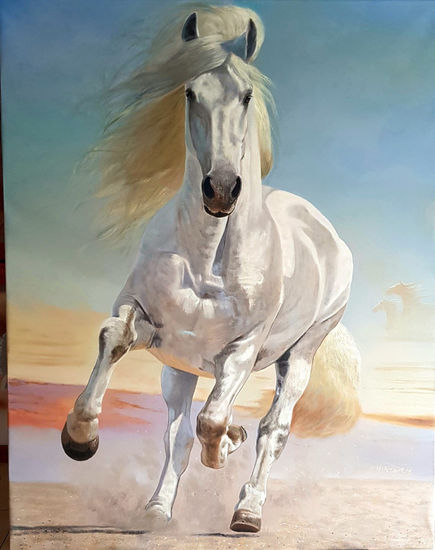 ORO BLANCO Oil Canvas Animals