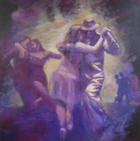 tango salon Oil Canvas Landscaping