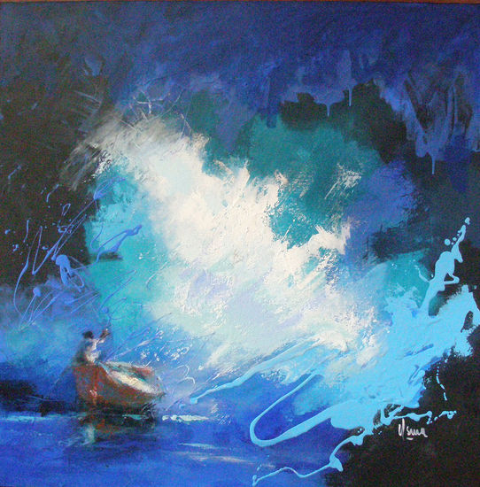 el mar en providencia Oil Canvas Marine Painting