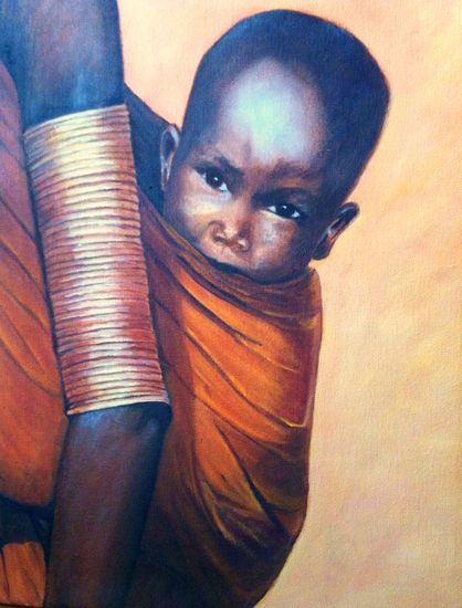 Mirada Oil Canvas Figure Painting