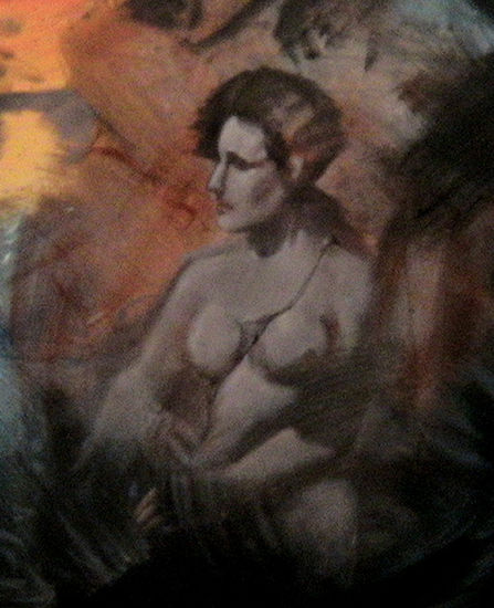 "Perseo liberando a andrómeda" (detalle de la princesa cautiva) Oil Canvas Figure Painting