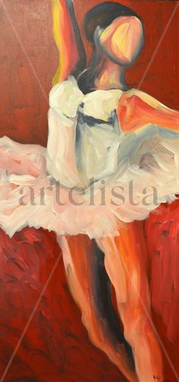 Ballet Acrylic Canvas Figure Painting