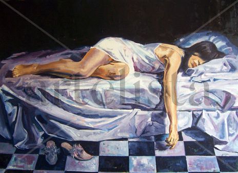 Mujer tumbada