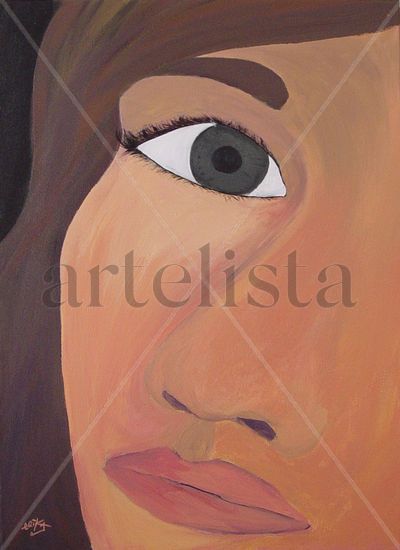 Rostro mujer Acrylic Canvas Figure Painting