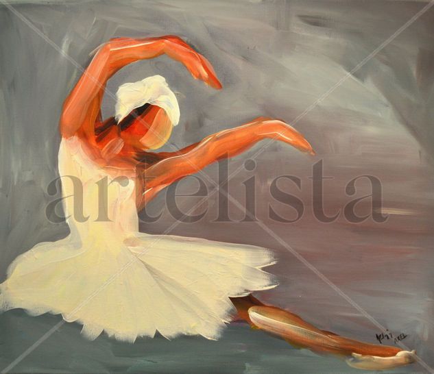 Bailarina Acrylic Canvas Figure Painting