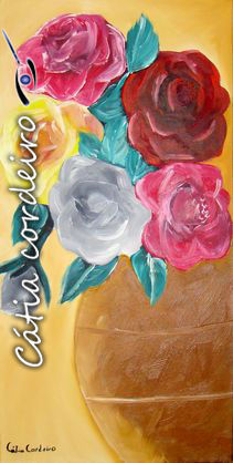 rosa Oil Canvas Floral Painting