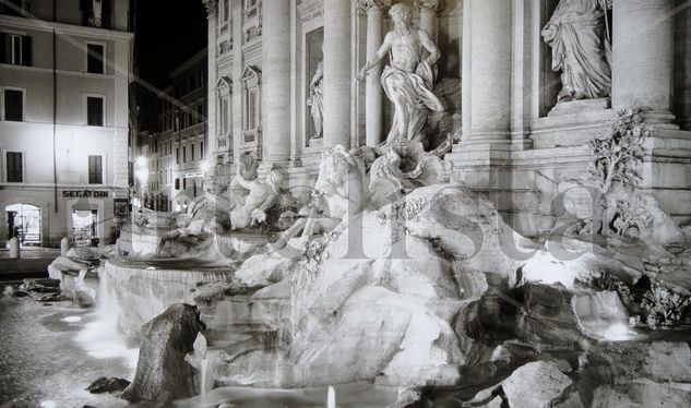 Fontana d´Trevi Arquitectura e interiorismo Blanco y Negro (Digital)