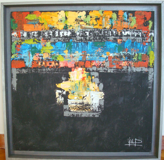 Negro entre color Acrylic Canvas Landscaping