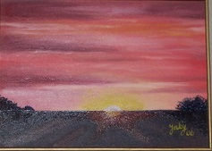 atardecer Oil Panel Landscaping