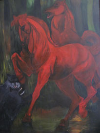 Caballos rojos