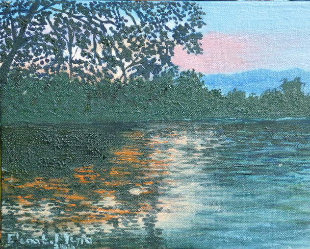 amanecer en la Bahia de Jiquilisco
