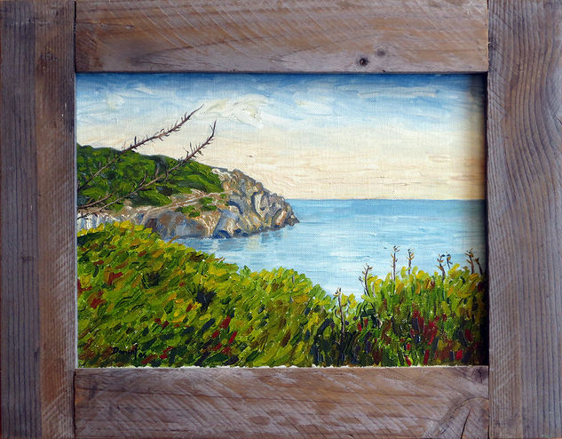 Saliente en la costa de la Muntanyeta Oil Canvas Marine Painting