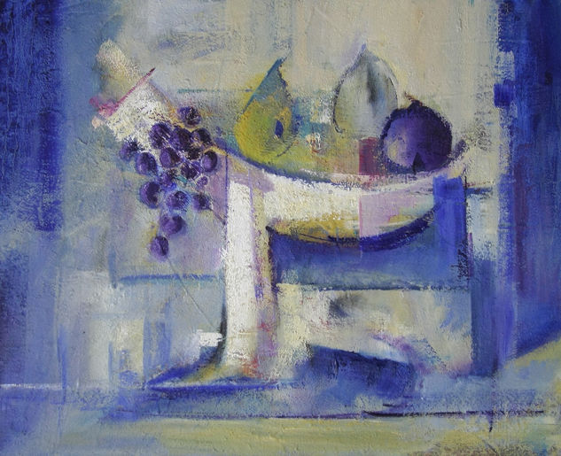 BODEGON EN AZUL Oil Canvas Landscaping