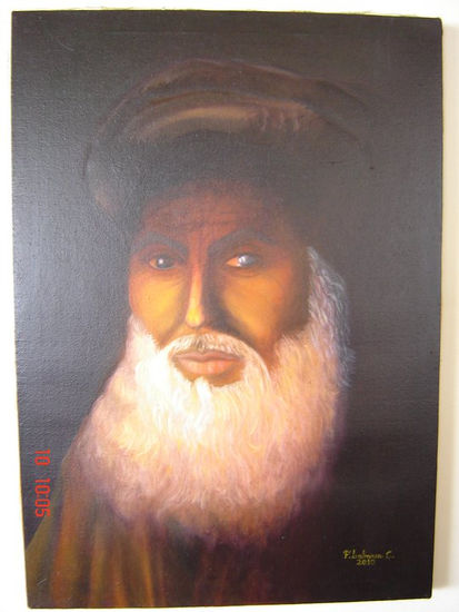 Retrato Medio Oriente III Oil Canvas Portrait