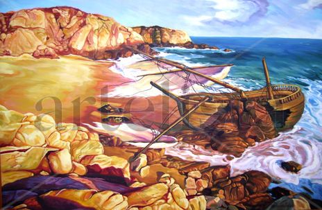 Paisaje marino con...
