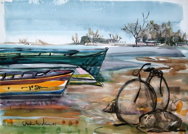 Tres botes y una bicicleta