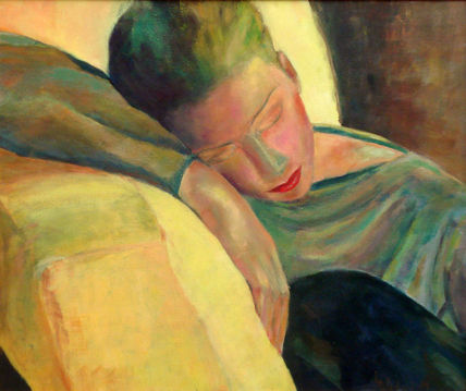 Mujer descansando