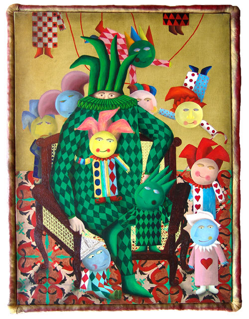 "Self portrait of Harlequin with feelings (Autoretrato de Arlequin con sentimientos)"