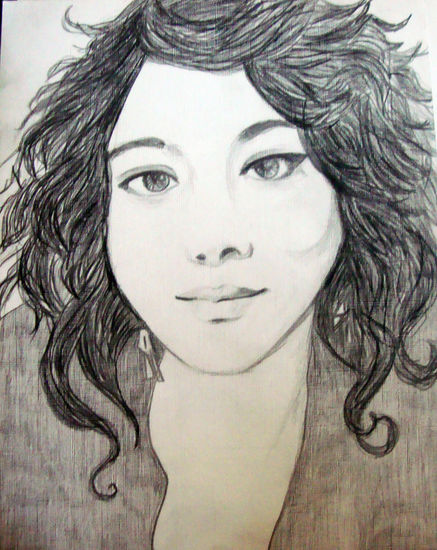 Clara Graphite Paper Portrait