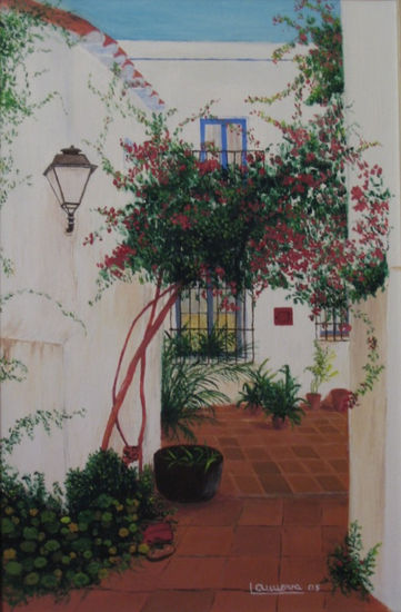 Patio andaluz Oil Canvas Landscaping