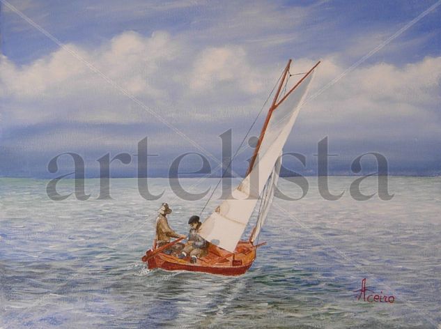 A dorna Acrylic Canvas Marine Painting