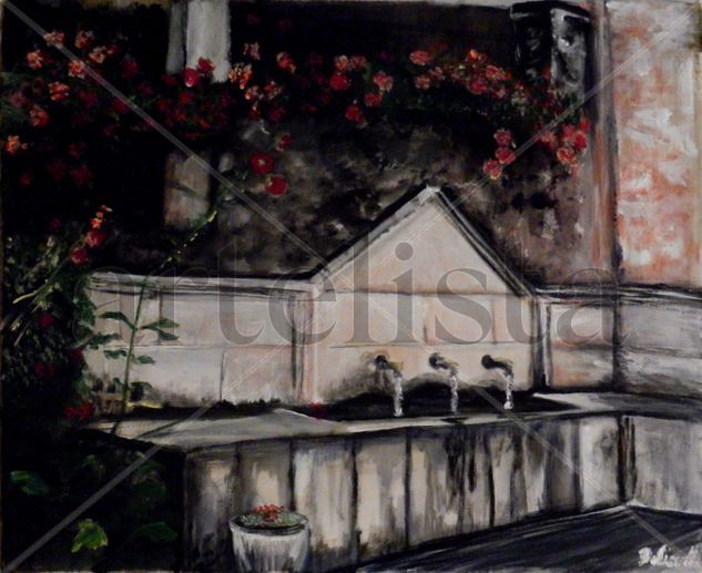 FUENTE DE SOLAN DE CABRAS Acrylic Canvas Landscaping