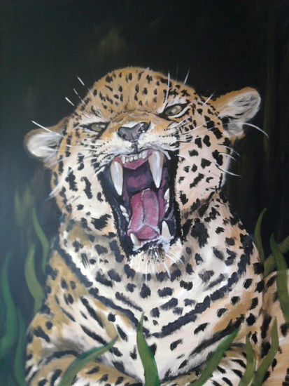 Jaguar Acrylic Canvas Animals