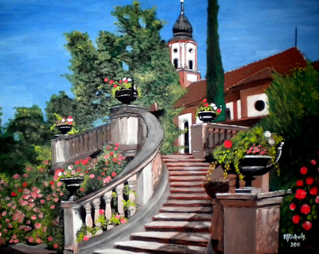 Insel Mainau Acrylic Canvas Landscaping