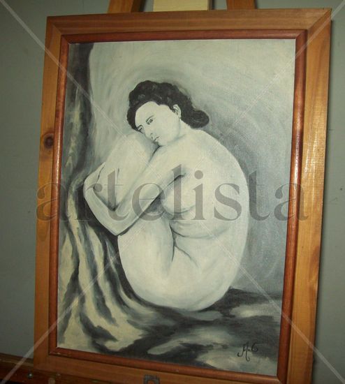 Mujer desnuda Óleo Tabla Figura