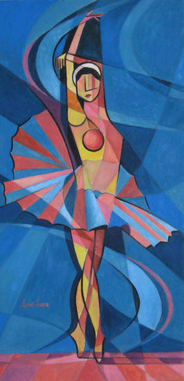 EN MOVIMIENTO -1 Oil Canvas Figure Painting