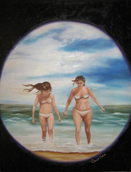 femeninos Oil Canvas Figure Painting