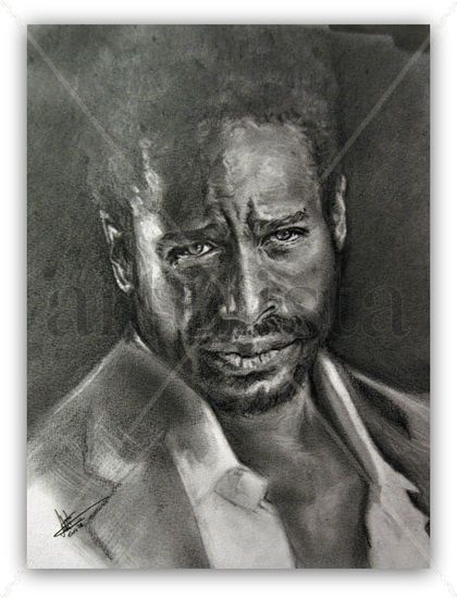 GARY DOURDAN portrait Grafito