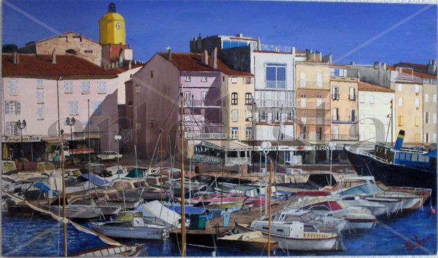 Puerto de Saint Tropez Oil Canvas Landscaping