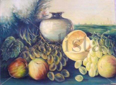 Bodegon con frutas...