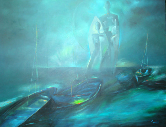 EL TIEMPO SUCESIÓN DE COSAS Oil Canvas Marine Painting