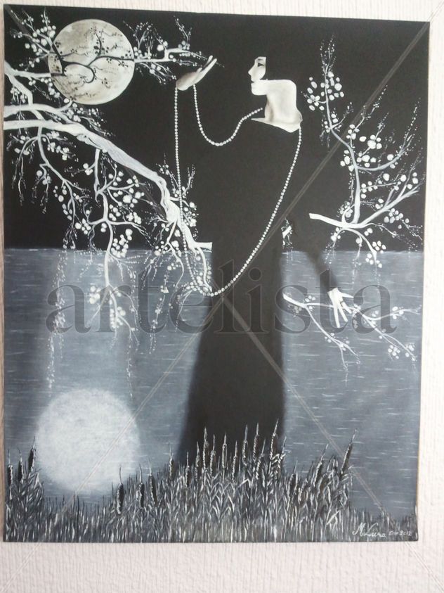 Dama a la luz de la luna