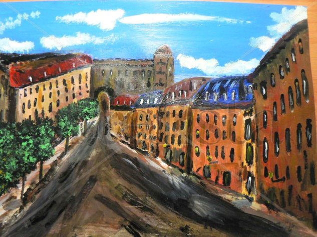 Ciudad (No disponible) Acrylic Card Landscaping