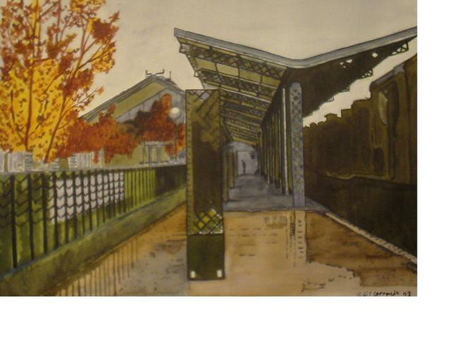 Exterior del museo del ferrocarril