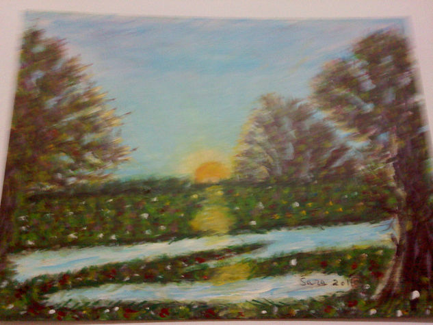 Atardecer Acrylic Canvas Landscaping