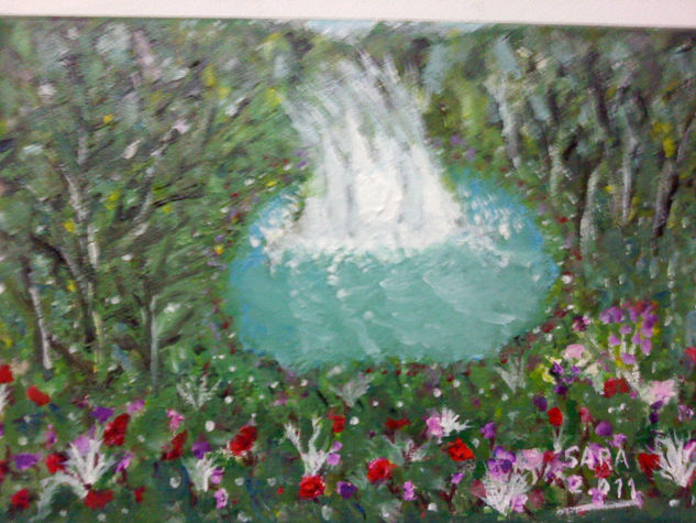 Cascada Acrylic Canvas Landscaping