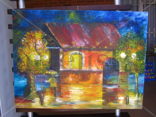 Recordando a Afremov Oil Canvas Landscaping