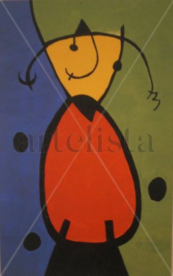 Estudio de una obra de Joan Miró Acrylic Panel Others