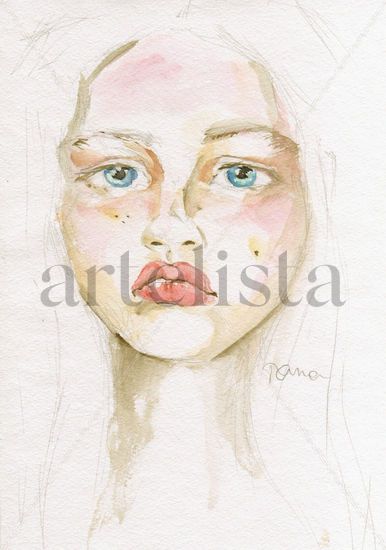 Siberia Watercolour Paper Portrait